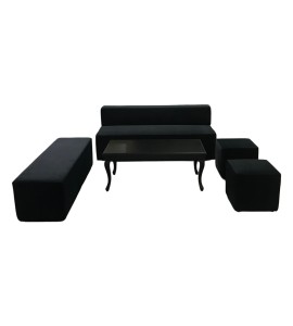 Modern Siyah Oturma Grubu Kiralama