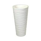 Beyaz Uzun Plastik Saksı 70×35