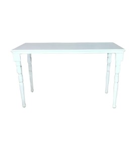 Ahşap Beyaz Lounge Bar Masa Kiralama 103x170x70