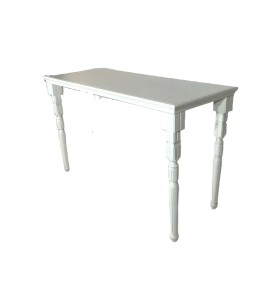 Ahşap Beyaz Lounge Bar Masa Kiralama 103x170x70