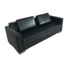 Siyah İkili Deri Koltuk Kiralama 45x165x55