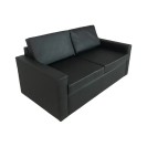 Siyah İkili Deri Koltuk Kiralama 45x140x70