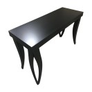 Siyah Ahşap Lounge Bar Masa Kiralama 100x160x60