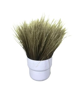 Yapay Çalılı Beyaz Ahşap Saksı Kiralama