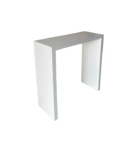 Beyaz Ahşap U Bistro Masa Kiralama 110x150x50