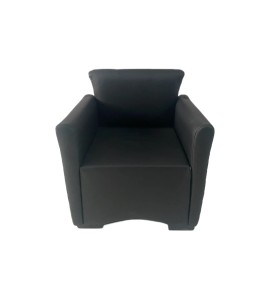 Siyah Deri Davos Koltuk Kiralama 40x55x55