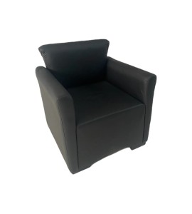 Siyah Deri Davos Koltuk Kiralama 40x55x55