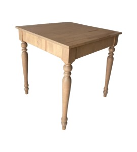 Ahşap Kare Tornalı Yemek Masası Kiralama 80x76x76