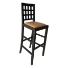 Kahverengi Ahşap Ayaklı Bistro Sandalye – Bar Sandalyesi Kiralama 80x40x40