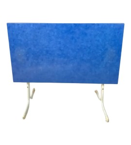 Metal Ayaklı Mavi Mutfak Masası Kiralama 75x140x80
