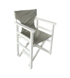 Rejisör Lüks Katlanır Gri Ahşap Bahçe Balkon Sandalyesi Kiralama 45x45x35