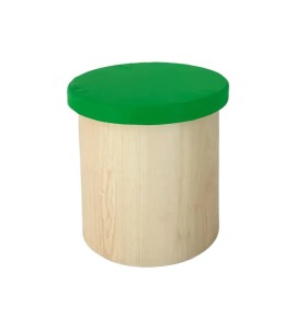 Ahşap Yeşil Silindir Puf 45×45 Kiralama