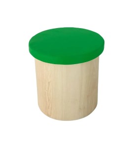 Ahşap Yeşil Silindir Puf 45×45 Kiralama