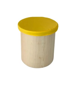 Ahşap Sarı Silindir Puf 45×45 Kiralama