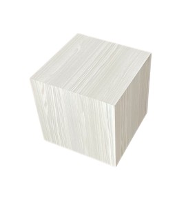 Beyaz Ahşap Küp Kiralama 40x40x40