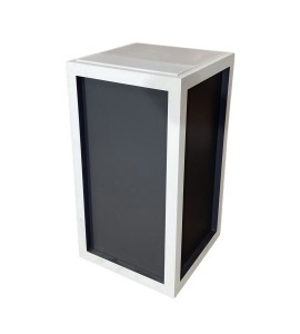 Siyah Beyaz Ahşap Kaide Kiralama 95x50x50