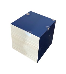 Mavi Beyaz Ahşap Küp Kiralama 50x50x50