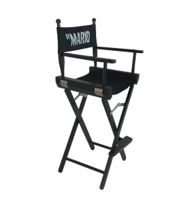 Rejisör Lüks Katlanır Siyah Ahşap Bahçe Balkon Sandalyesi Kiralama 70x43x40