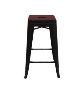 Siyah Bistro Demir Tabure Kiralama 65x30x30