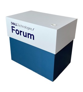 Mavi Beyaz Kapaklı Desk Kiralama 90x95x63