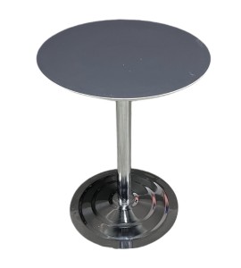 Krom Ayaklı Ahşap Yuvarlak Masa Kiralama 75×60