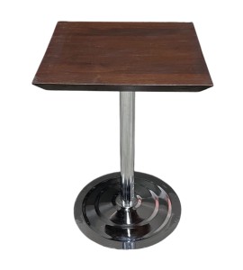 Krom Ayaklı Kare Ahşap Masa Kiralama 75x55x55