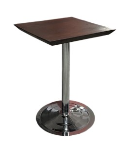 Krom Ayaklı Kare Ahşap Masa Kiralama 75x55x55