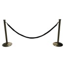 Kadife Siyah Kordonlu Pirinç Bariyer Kiralama