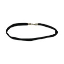 Kadife Siyah Pirinç Bariyer Kordonu Kiralama 200 cm