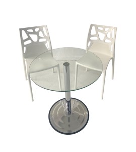 Ego-Rock Beyaz Sert Plastik Sandalye Takımı Kiralama 50x40x40