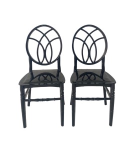 Siyah Pratik Sandalye – Düğün Sandalyesi – Mutfak Sandalyesi Kiralama 45x40x40