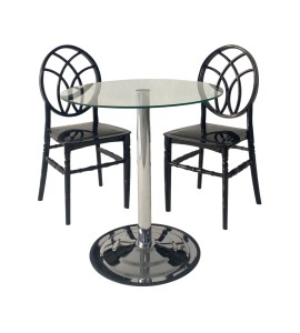 Siyah Pratik Sandalye Düğün Sandalyesi Mutfak Sandalyesi Takımı Kiralama