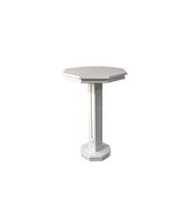 Beyaz Sekizgen Bistro Masa Kiralama 105×70