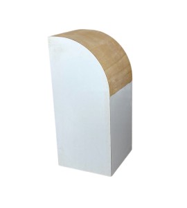 Beyaz Ahşap Kavisli Kaide Kiralama 110x50x50