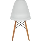 Woodesk Luna Ağaç Ayaklı Eames Beyaz Sandalye