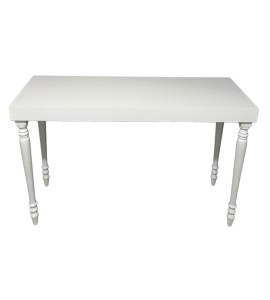 Ahşap Beyaz Lounge Bar Masa Kiralama 103x160x60