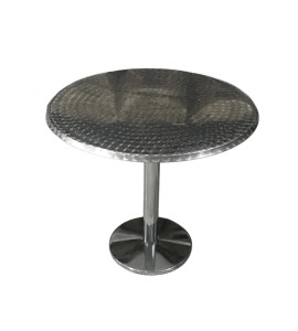 Paslanmaz Demir Ayaklı Gri Bistro Masa Kiralama 80×90