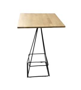 Demir Ayaklı Kare Bistro Masa Kiralama 106x60x60