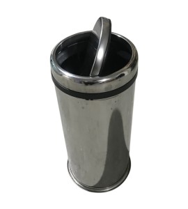 Döner Kapaklı Paslanmaz Metal Çöp Kovası Kiralama 55×25