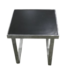 Paslanmaz Ayaklı Deri Sehpa Kiralama 43x50x50