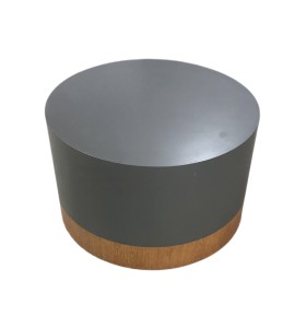 Gri Yuvarlak Ahşap Sehpa Kiralama 29×46