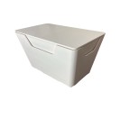 Işıklı Beyaz Ahşap Ürün Sergileme Standı