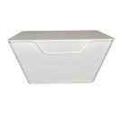 Işıklı Beyaz Ahşap Ürün Sergileme Standı