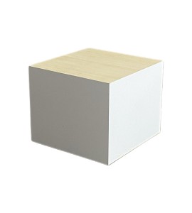 Beyaz Ahşap Küp Kiralama 35x42x42