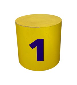 Sarı Lacivert Ahşap Silindir Kaide Sıralama Basamağı Kiralama 50×50