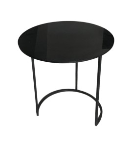 Siyah Krom Ayaklı Ahşap Tablalı Sehpa Kiralama 60×60