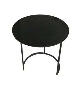 Siyah Krom Ayaklı Ahşap Tablalı Sehpa Kiralama 60×60