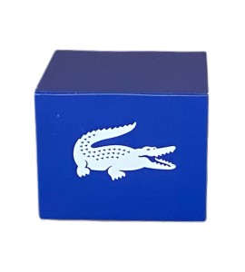 Lacivert Baskılı Ahşap Küp Kiralama 40x50x50