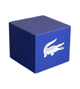 Lacivert Baskılı Ahşap Küp Kiralama 40x50x50