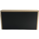 Safir Meşe Kaplamalı Siyah Ahşap Kapaklı Desk Kiralama 90x170x35